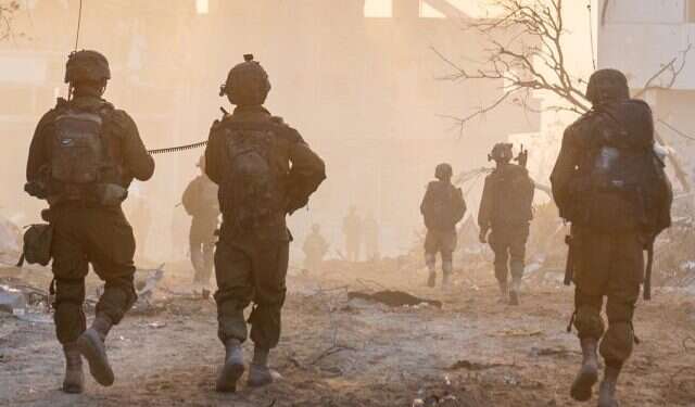 לוחמי הנח לוחמי הנח"ל בג'באלייה. צילום: דובר צה"ל