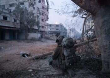 לוחם מגלן ברצועת עזה. צילום: דו תיעוד: צה"ל חושף טיל חדש בלחימה בעזה