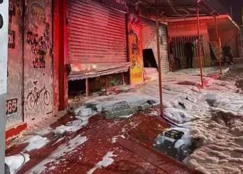 חנות האופניים שהוצתה בטייבה, צילום: דוברות כבאות והצלה