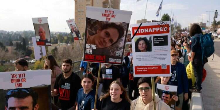 עצרת למען שחרור החטופים