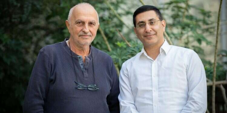 הרב דוד מנחם ושם טוב לוי. צילום: אריק מרמור