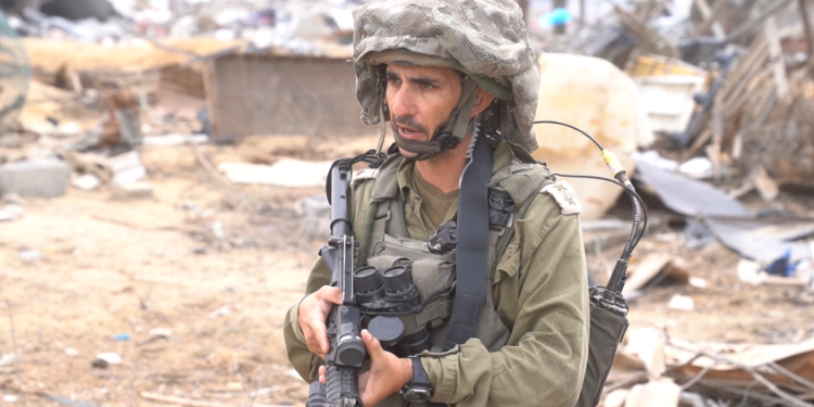 מפקד גדוד 9207, סגן אלוף עמרי. צילום: דובר צה אחרי האסון בזירת המטענים: צה״ל חיסל מחבלים שתכננו פיגוע דומה