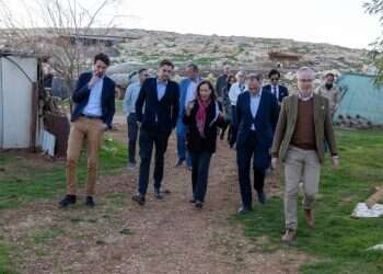 בכירי האיחוד האירופי בסיור ביהודה ושומרון