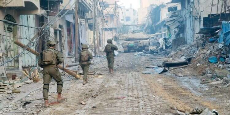 כוחות אוגדה 36 בשג'אעיה. צילום: דובר צה צה"ל: הכוחות השיגו אחיזה מבצעית בשג׳אעיה