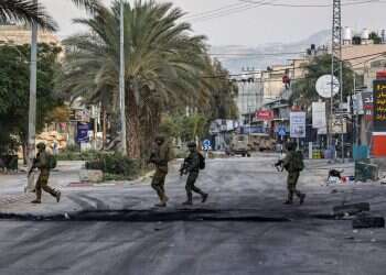 חיילי צה"ל במחנה נור א־שמס בטול־כרם, החודש. צילום: איי.אף.פי