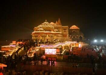 מקדש ראמה שנחנך בשבוע שעבר. צילום: איי.אף.פי