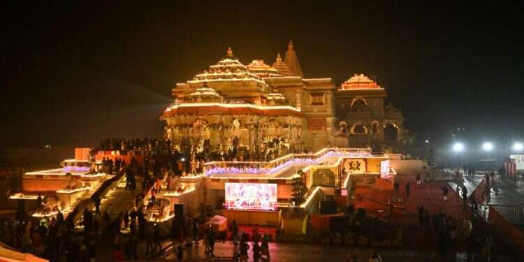 מקדש ראמה שנחנך בשבוע שעבר. צילום: איי.אף.פי מקדש ראמה שנחנך בשבוע שעבר. צילום: איי.אף.פי