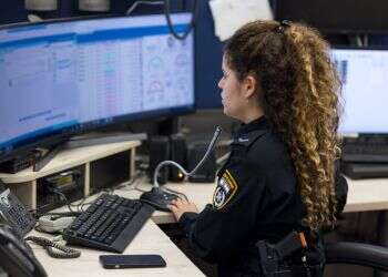 רס מרכז השליטה (משל"ט) במחוז דרום. צילום: לירון מולדובן