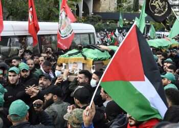 הלווייתו של סאלח אל־עארורי