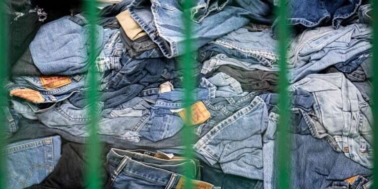 ערימת ג'ינס יד שנייה