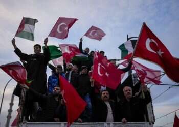 הפגנה פרו-פלסטינית בטורקיה