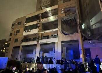 זירת הפיצוץ בביירות