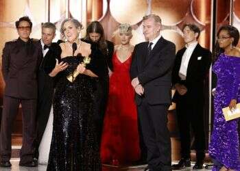 חברי הסרט "אופנהיימר" בטקס פרסי גלובוס הזהב 2024