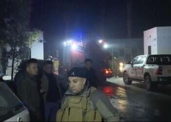 אזור התקיפה באירביל, עיראק. צילום: Rudaw TV, AP "פגענו במטה ריגול של המוסד": איראן תקפה בסוריה ועיראק