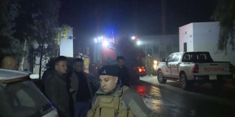 אזור התקיפה באירביל, עיראק. צילום: Rudaw TV, AP "פגענו במטה ריגול של המוסד": איראן תקפה בסוריה ועיראק