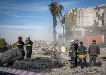 הריסות ביתו של דיזאי בארביל, השבוע. צילום: איי.פי