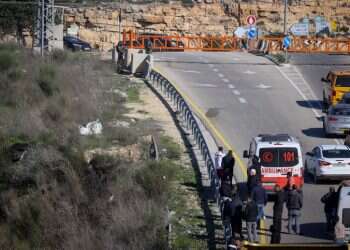 זירת הפיגוע בבנימין