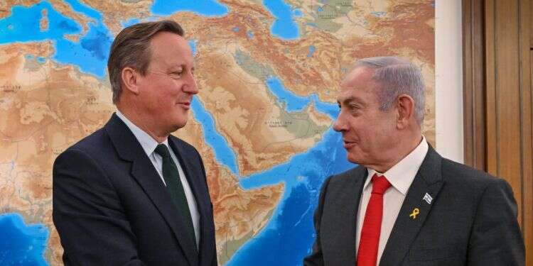 פגישת ראש הממשלה בנימין נתניהו עם שר החוץ הבריטי, דיוויד קמרון בירושלים. צילום: קובי גדעון / לע"מ