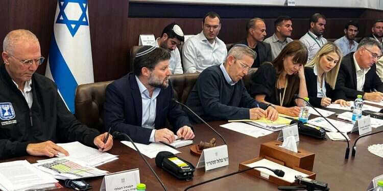 סמוטריץ' בישיבת ממשלה