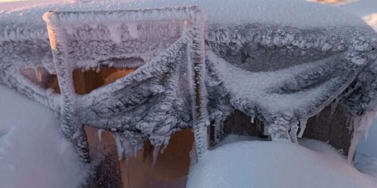 מוצב צבאי קפוא בחרמון המושלג. צילום: אלירן מאיר