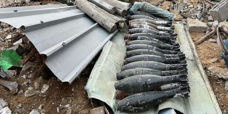 טילים ארוכי-טווח שנמצאו באל בורייג' שבעזה