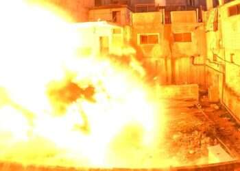 השמדת מבנה טרור במחנה הפליטים נור א-שאמס. צילום: דובר צה לא בעזה – 20 דקות מנתניה: מטעני חבלה בבית ספר של אונר"א