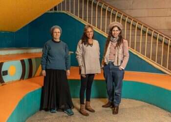 מימין: אורית רז, שני בלוך ויהודית שבתא. צילום: נעמה שטרן