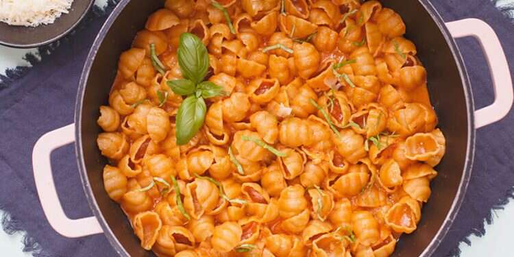 פסטה בסיר אחד. צילום: רויטל פדרבוש פסטה בסיר אחד. צילום: רויטל פדרבוש