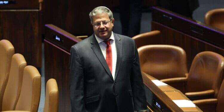 איתמר בן-גביר. צילום: EPA שר החוץ הירדני בהאג: ישראל מגבילה תפילת מוסלמים באל-אקצא