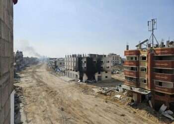 שכונת זייתון בעזה, השבוע. צילום: אסף גבור