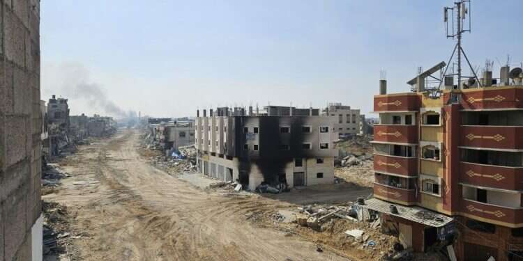 שכונת זייתון בעזה, . צילום: אסף גבור שכונת זייתון בעזה, השבוע. צילום: אסף גבור