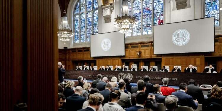 בית הדין הבינלאומי בהאג. צילום: AFP ארגון משפטנים בינלאומי לביה"ד בהאג: לישראל "תביעות חזקות" על יו"ש