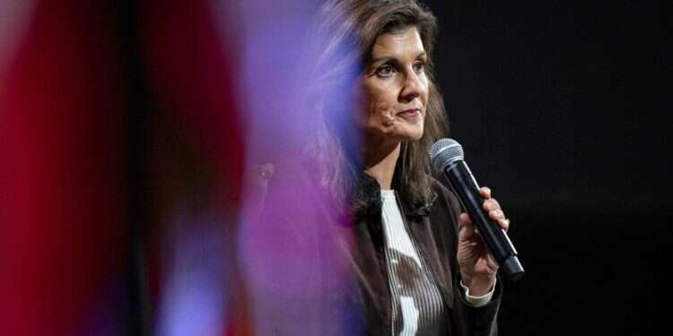 ניקי היילי באירוע קמפיין בדרום קרוליינה. צילום: AFP ניקי היילי באירוע קמפיין בדרום קרוליינה