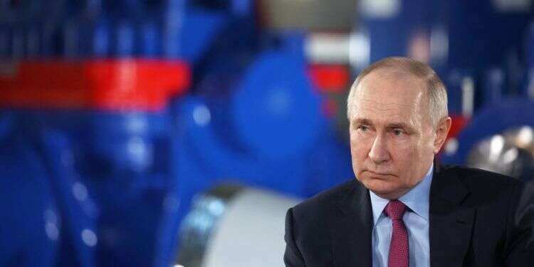 נשיא רוסיה ולדימיר פוטין מבקר בבית חרושת, בשבוע שעבר. צילום: AFP נשיא רוסיה ולדימיר פוטין מבקר בבית חרושת, בשבוע שעבר