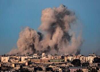 הפצצת צה הפצצת צה"ל ברפיח. צילום: AFP