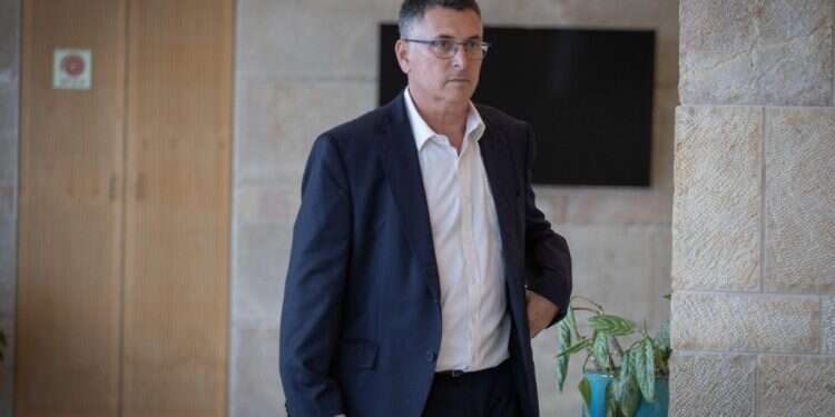 גדעון סער. צילום: אורן בן־חקון, פלאש 90