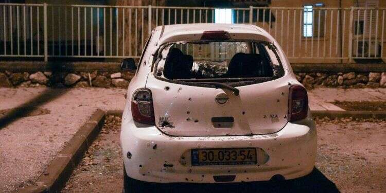 תעמולת בחירות בקריית־שמונה, לפני כחודשיים. צילום: אייל מרגולין, פלאש 90