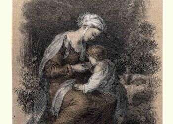 המדרש הופך את הימלטותה של הגר למסע של התפתחות מעמדת חולשה לעמדה של כוח. "הגר וישמעאל". איור: גטי אימג'ס