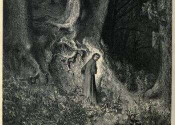 "דרכו של דנטה אובדת ביער". תחריט נחושת של גוסטב דורה