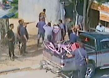 תיעוד של שירי ביבס וילדיה אריאל וכפיר מובלים בידי מחבלי חמאס