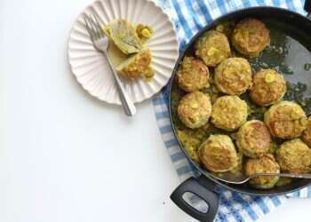 תחתיות ארטישוק ממולאות בקציצות דגים. צילום: אפרת ליכטנשטט