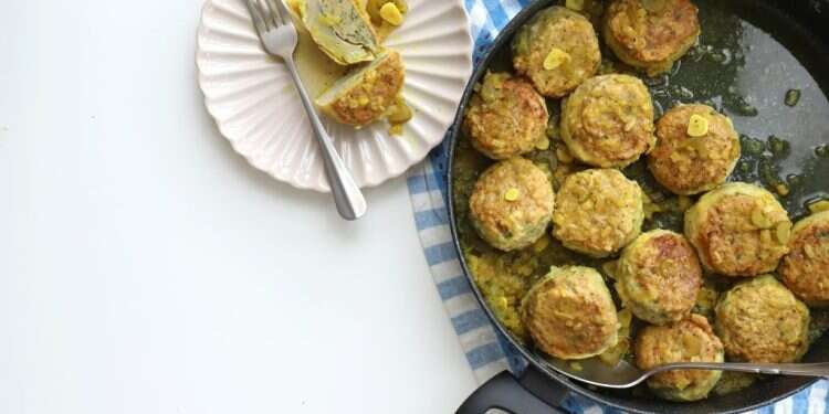 תחתיות ארטישוק ממולאות בקציצות דגים. צילום: אפרת ליכטנשטט