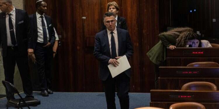 גדעון סער. צילום: אורן בן־חקון התנגשות במחנה הממלכתי? גנץ שותק, סער תוקף את רעיון המדינה הפלסטינית