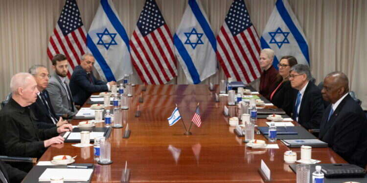 השיחות בין שר הביטחון יואב גלנט לשר ההגנה לויד אוסטין, אתמול