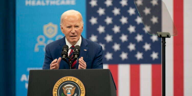 ביידן. צילום: אי.פי.איי האלקטורט שלו מתנגד למבצע. ביידן, השבוע. צילום: אי.פי.איי