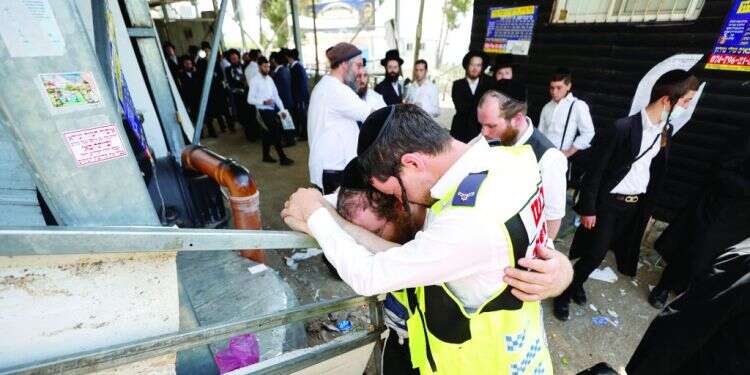 זירת האסון במירון, 2021.