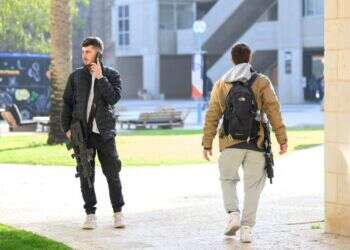 סטודנטים מילואימניקים באוניברסיטת בן גוריון. צילום: דני מכליס, אוניברסיטת בן גוריון