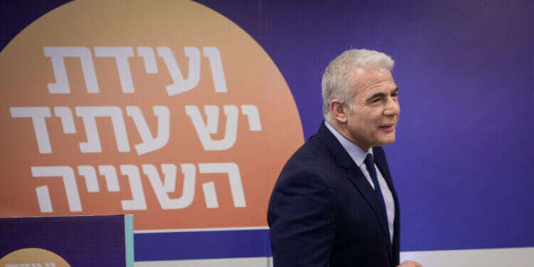 תוצאות הפריימריז לראשות יש עתיד: השפלה ללפיד