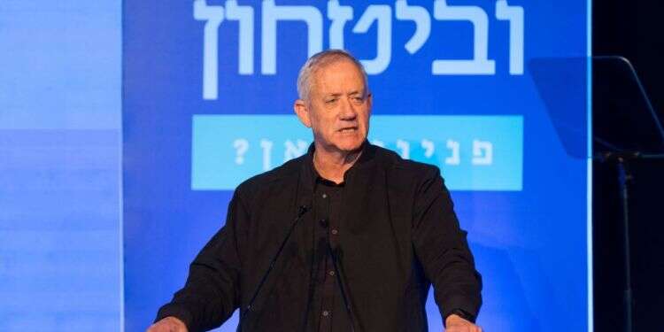 בני גנץ בוועידת מקור ראשון לחברה וביטחון בשדרות. צילום: לירון מולדובן