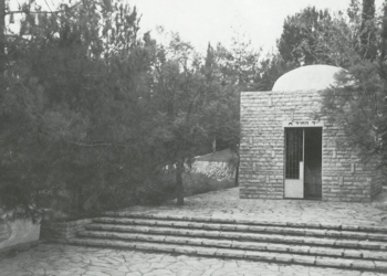 הנשיא המליץ שהאוהל יהיה דומה לזה שבנוי מעל קבר רחל. אוהל החיד"א בהר המנוחות. צילום באדיבות חברה קדישא, קהילת ירושלים